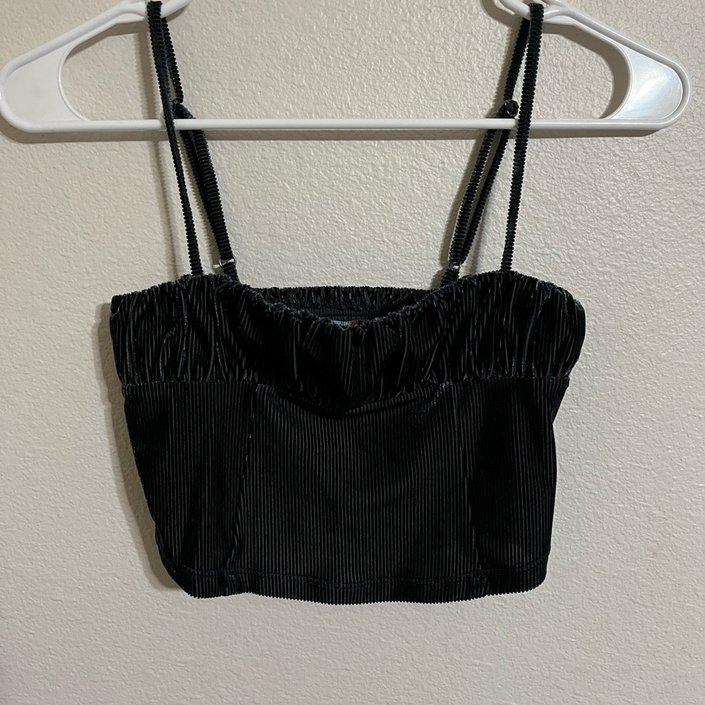 Urban Outfitters Velvet Crop Top